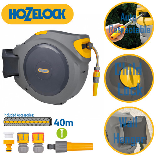 Hozelock 2595 40m auto reel - hozelock,