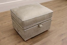 DURESTA - PRINCETON Brampton Gold Fabric Classic Style Small Storage Footstool