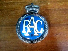 RAC BADGE, GRILLE FIT, HEAVY CHROME AND ENAMEL, ALVIS, MK7 JAGUAR, BENTLEY MKV1