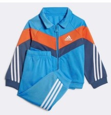 Infant Boys Girls Adidas Tracksuit Toddler Kids UK  0-3M - 4 Years Blue/Orange