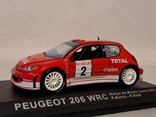 1:43 scale Peugeot 206 WRC 2003 rally car diecast model FLAWS 