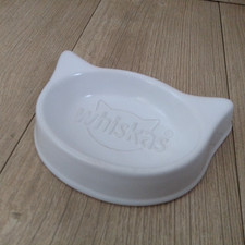 Whiskas Cat Bowl White Cat Shape Cat Kitten Food Bowl Limited Edition Ceramic