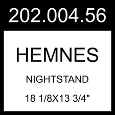 IKEA HEMNES Nightstand White