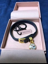 【🇺🇸tax paid🌎offer OK】 Miu Miu Versatile Bracelet blue Leather with a box