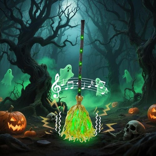 Halloween moving witches - witches, broom
