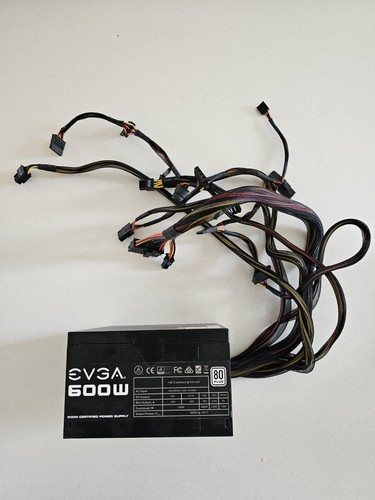 600w psu evga black atx - 600w,