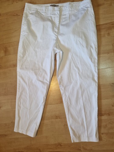 Ladies white cropped - m&s,