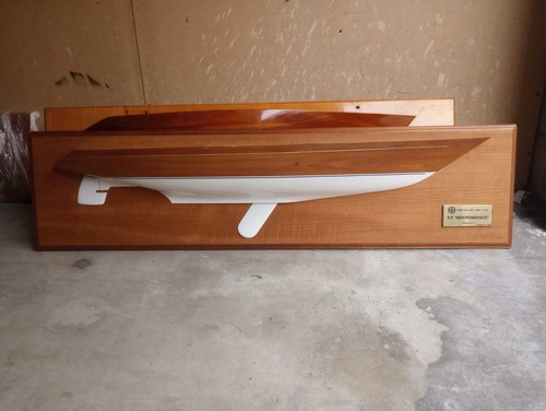 Antique ship half hull models - antique,
