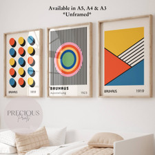 Set of 3 Bauhaus Prints A5 A4