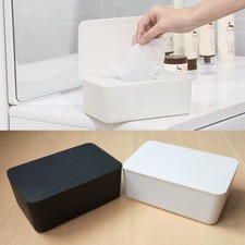 Wet Wipes Dispenser Holder Storage Box Case with Lid White Home Office