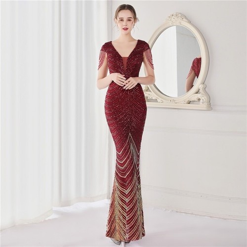 Women sequin evening dress - evening,