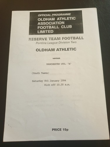 Oldham manchester united a - oldham, v