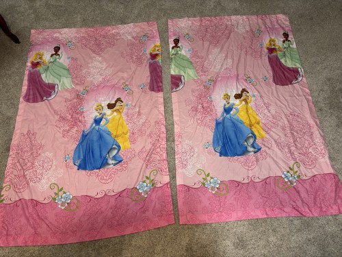 Disney princess pink drapes - pink,