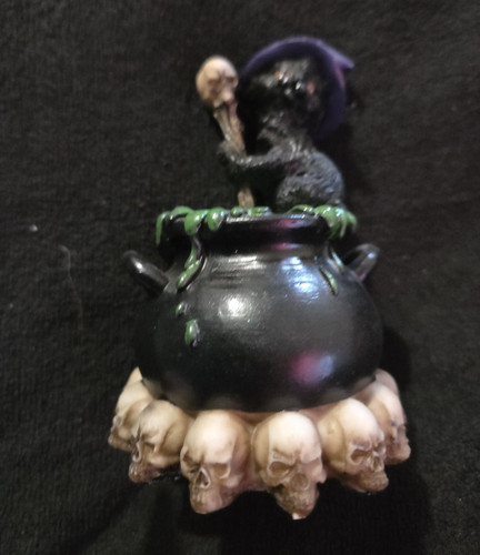 Led resin witch - led, cauldron