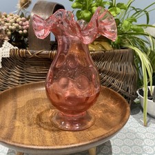 Vintage Hand Blown Cranberry