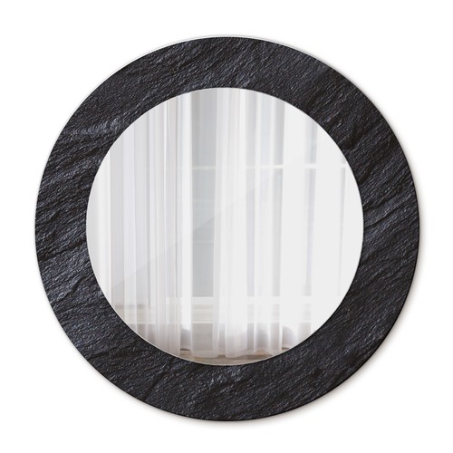 Ornate round mirror with - ornate,