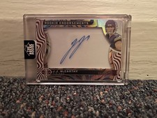 2024 Panini Illusions J.J. McCarthy RC Rookie Endorsements On-Card Auto 65/99
