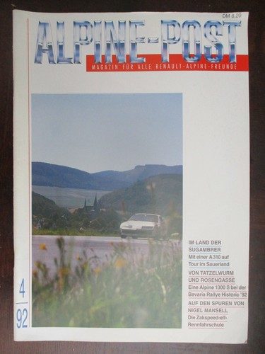 Alpine post 1992 - 4/1992, magazine