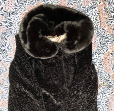 New  Jacques Vert Faux Astrakhan Coat with fur collar 14
