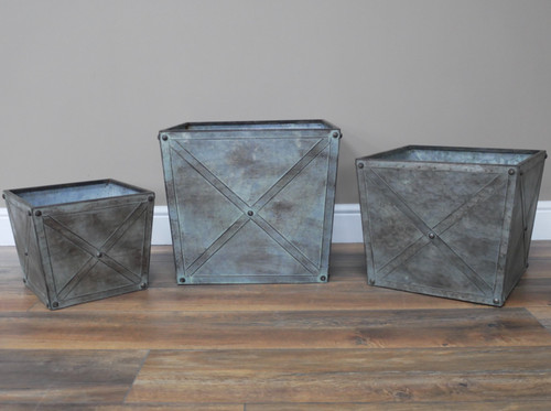 Set galvanised metal zinc - of,