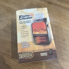 Uk Flame  Heater Mini 1000W PTC Ceramic Fast Heating Silent