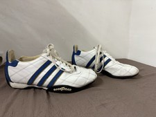 Rare Vintage Adidas Tuscany GT Goodyear trainers in White And Blue - size UK 6