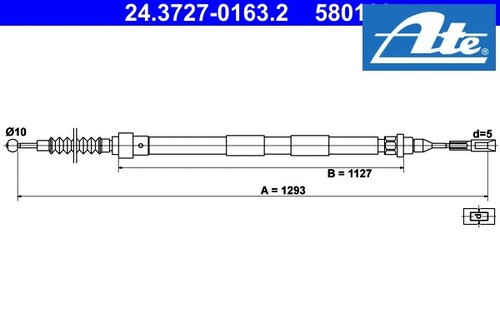 Parking brake pull - parking, cable