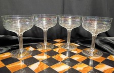 4 Art Deco 30's CIRCLE CLEAR