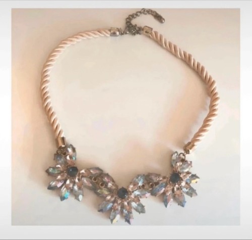 Zara statement flower necklace - zara,