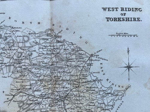 Antique county map west - antique,