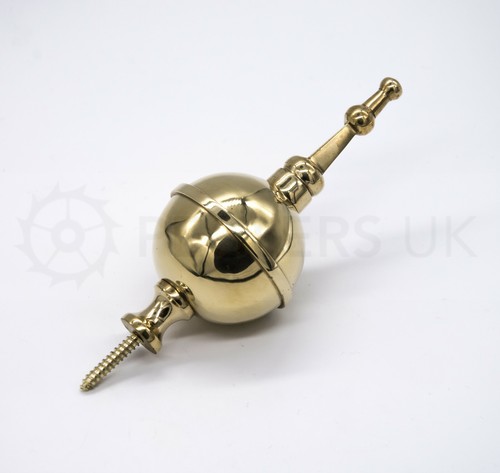 Brass ball spire clock - spire,