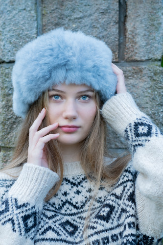 Luxury alpaca fur hat - alpaca,