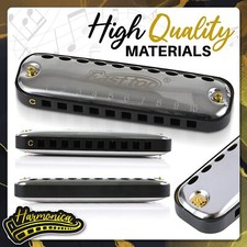 EASTTOP 10 hole Harmonica for Kids Adult Harmonica Key of C Diatonic Mouth Organ