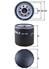 Oil Filter MAHLE Fits OPEL