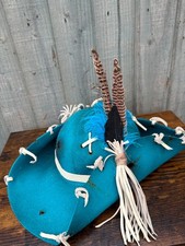 Turquoise Tricorn Pirate Hat