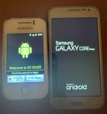 Pair of Samsung Galaxy Mobile Phones - GT-S5360 & CORE Prime