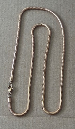 Rose gold round - gold, snake
