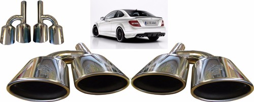 Quad oval chrome - chrome, pipe