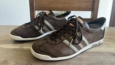 Adidas Mens The Sneeker Brown Leather Retro Trainers Sneakers UK7 US7.5 EU40.66