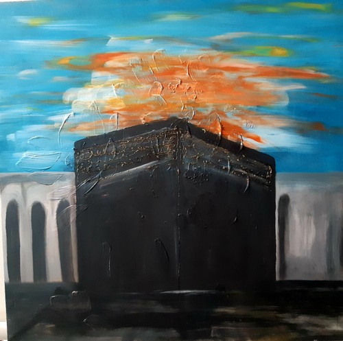 Kaaba canvas painting - painting,, mecca
