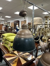 Reclaimed Large Copper & Brass Ceiling Pendant Light (Pair Available) Vintage