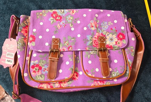 Bnwt purple messenger bag - purple,