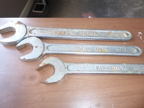 Vintage king dick spanners - vintage, lot