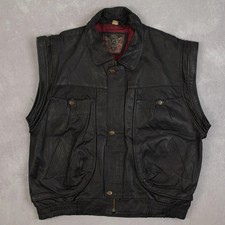 Vintage 80s Leather Gilet Vest