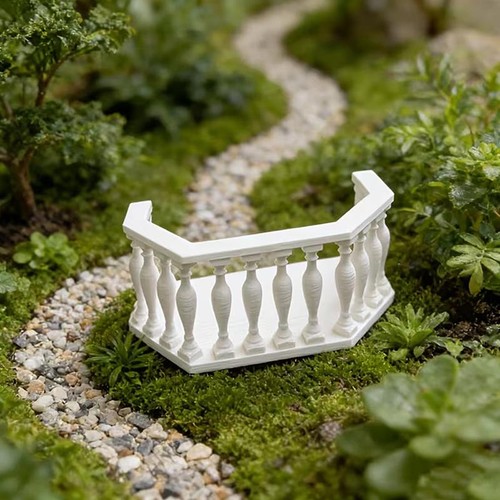 Miniature dollhouse balcony - dollhouse,