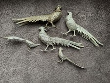 FIVE OLD VINTAGE ORNATE METAL