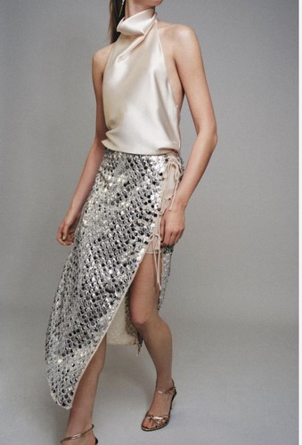 Zara asymmetric sequin - zara,