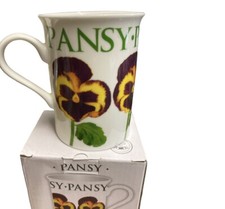 Fine Bone China Pansy Flower