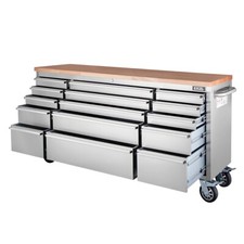 Tool Box Chest Garage Cabinet Stainless Steel Work Bench 15 Drawer