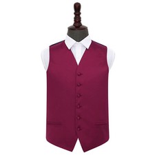 DQT Mens Waistcoat Satin Plain